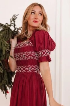 Liesl Midi Dress In Red - FINAL SALE -Fashion Clothing Store liesl 09 119688