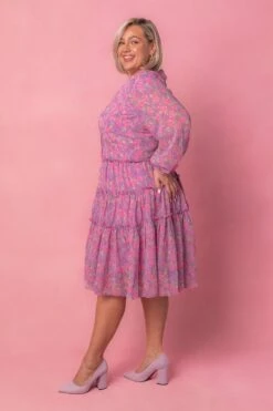 Lydia Dress In Pink Floral -Fashion Clothing Store lydia Studio Easter24 3 900341