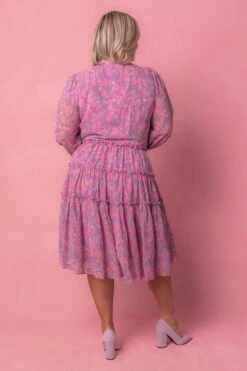 Lydia Dress In Pink Floral -Fashion Clothing Store lydia Studio Easter24 4 777074