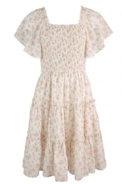 Madison Dress In Eyelet Floral -Fashion Clothing Store madison eyelet front 738084