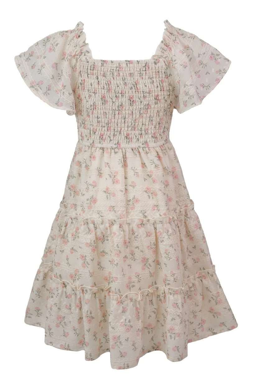 Mini Madison Dress In Eyelet Floral 8 Mini Madison Dress In Eyelet Floral - Image 8