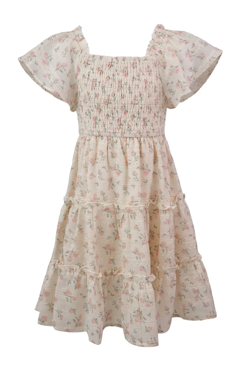 Mini Madison Dress In Eyelet Floral 7 Mini Madison Dress In Eyelet Floral - Image 7