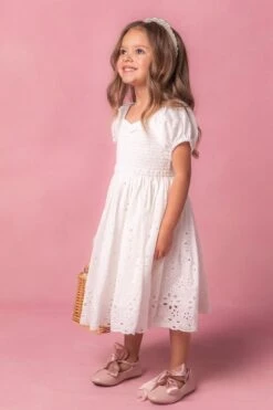 Mini Marigold Dress In White Eyelet 12 Mini Marigold Dress In White Eyelet -Fashion Clothing Store marigold Studio Easter24 2 193422
