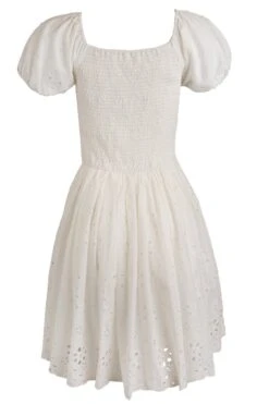 Marigold Dress In White Eyelet 13 Marigold Dress In White Eyelet -Fashion Clothing Store marigold WhiteEyelet back 635113
