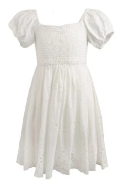 Mini Marigold Dress In White Eyelet 14 Mini Marigold Dress In White Eyelet -Fashion Clothing Store marigold whiteEyelet mini front 331015