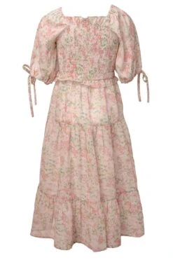 Mini Nora Dress In Spring Watercolor -Fashion Clothing Store nora watercolor mini back 887565