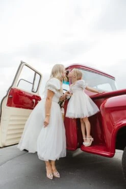 Ballerina Dress In White -Fashion Clothing Store owners 4th july 74