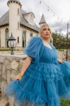 Pixie Dress In Blue - FINAL SALE -Fashion Clothing Store pixie blue plus 09 695464