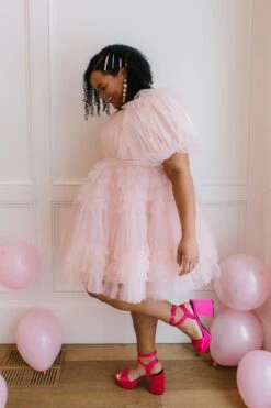 Pixie Dress In Blush -Fashion Clothing Store pixie blush 06 187235