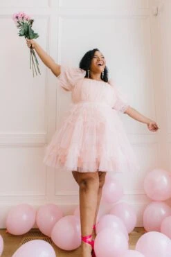 Pixie Dress In Blush -Fashion Clothing Store pixie blush 21 793300