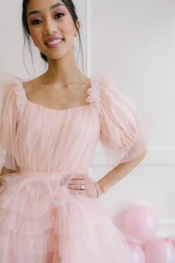 Pixie Dress In Blush -Fashion Clothing Store pixie blush 24 611375