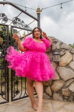 Pixie Dress In Hot Pink - FINAL SALE -Fashion Clothing Store pixie pink plus 33 318261