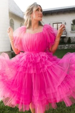 Pixie Dress In Hot Pink - FINAL SALE