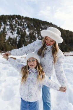 Mini Quilted Jacket In Lavender Floral -Fashion Clothing Store pufferlavender 16 45d0af20 a12f 4ad1 b793 747d0dd945b3 862506