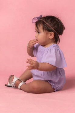 Baby Lennon Romper In Lavender -Fashion Clothing Store re edit lennonbaby 2
