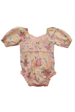 Baby Roselyn Romper In Pastel Floral -Fashion Clothing Store roselyn baby back 683598
