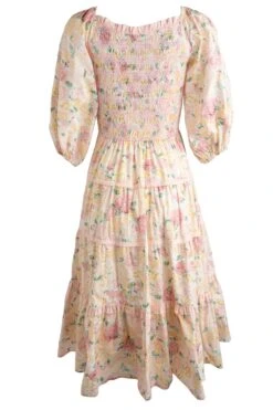 Roselyn Dress In Pastel Floral -Fashion Clothing Store roselyn back