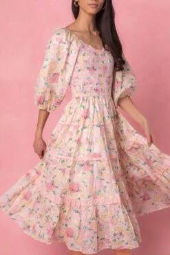Roselyn Dress In Pastel Floral -Fashion Clothing Store roselyn studio easter24 2 ec30f1c0 5a10 4f16 8937 a89f0b9fe270 556010
