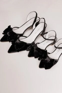 Mini Eloise Black Bow Heel -Fashion Clothing Store shoeblack 647467