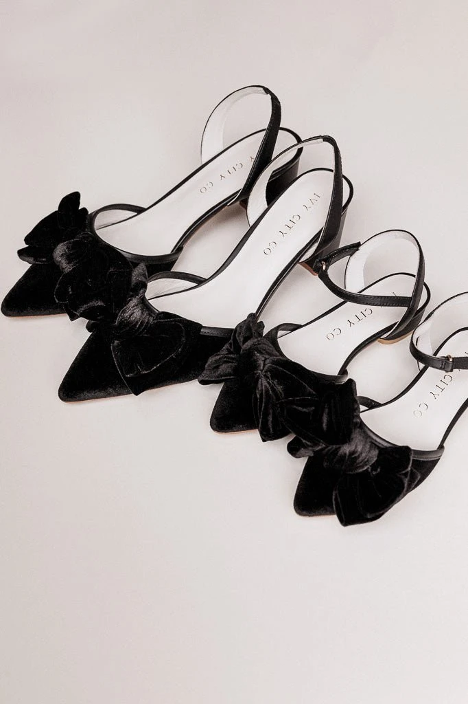 Eloise Black Bow Heel 11 Eloise Black Bow Heel - Image 11