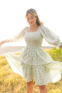 Short Madeline Dress In Blue - FINAL SALE -Fashion Clothing Store short madeline blue 04 158725