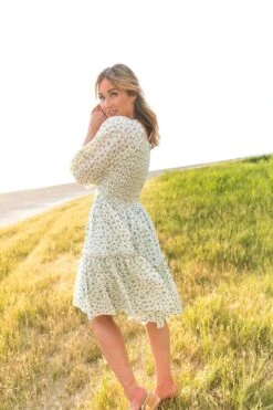 Short Madeline Dress In Blue - FINAL SALE -Fashion Clothing Store short madeline blue 05 668746