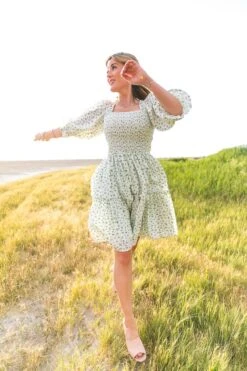 Short Madeline Dress In Blue - FINAL SALE -Fashion Clothing Store short madeline blue 08 713399