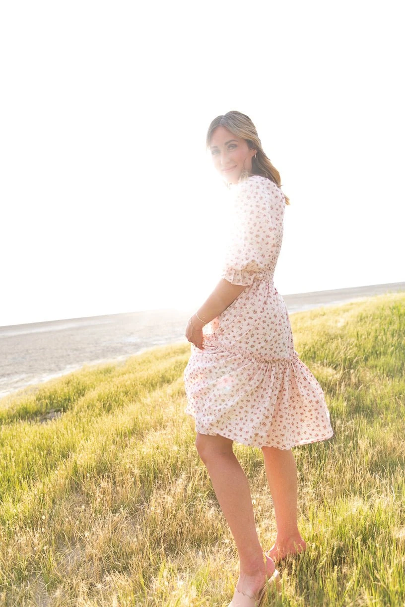 Short Madeline Dress In Pink - FINAL SALE 9 Short Madeline Dress In Pink - FINAL SALE - Image 9