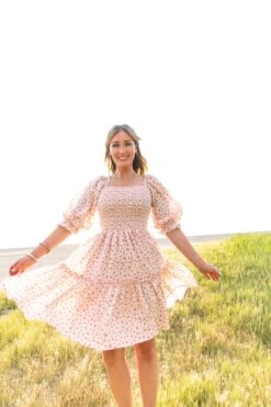 Short Madeline Dress In Pink - FINAL SALE 22 Short Madeline Dress In Pink - FINAL SALE -Fashion Clothing Store short madeline pink 04 150252