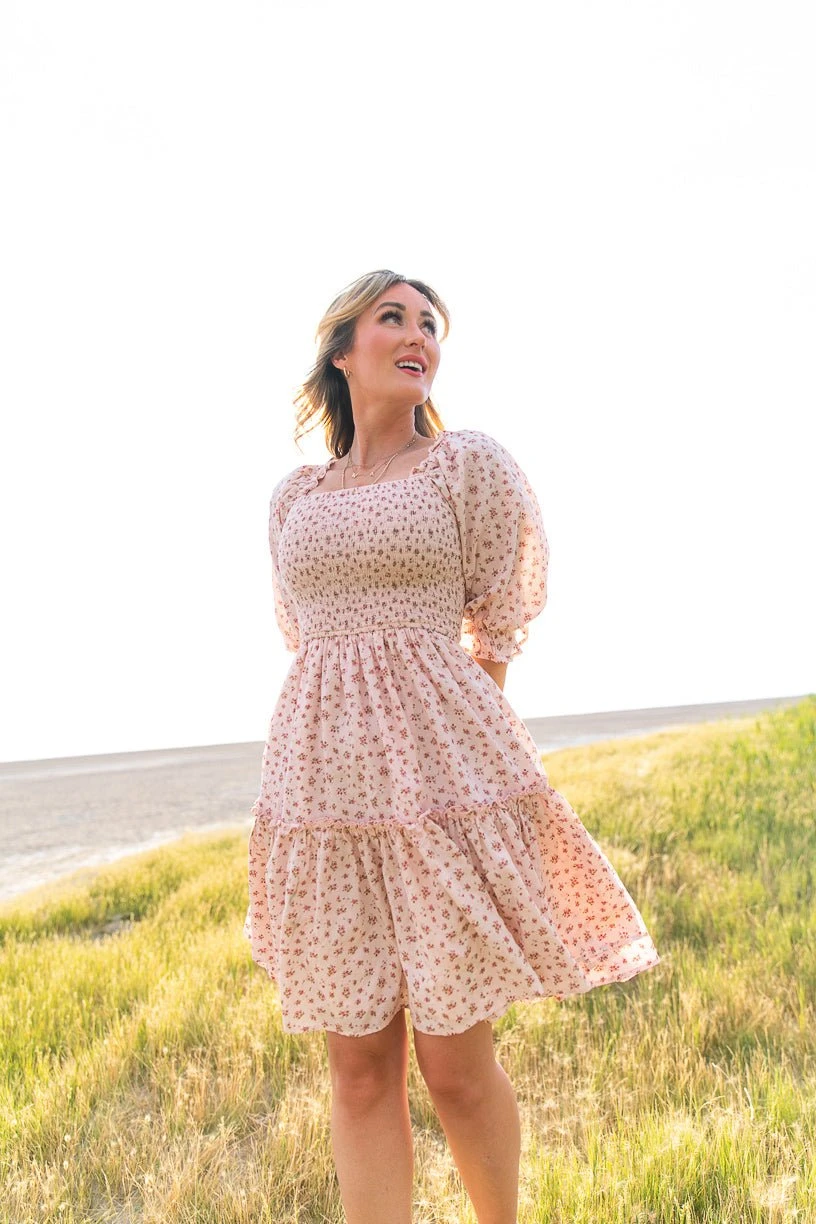 Short Madeline Dress In Pink - FINAL SALE 12 Short Madeline Dress In Pink - FINAL SALE - Image 12