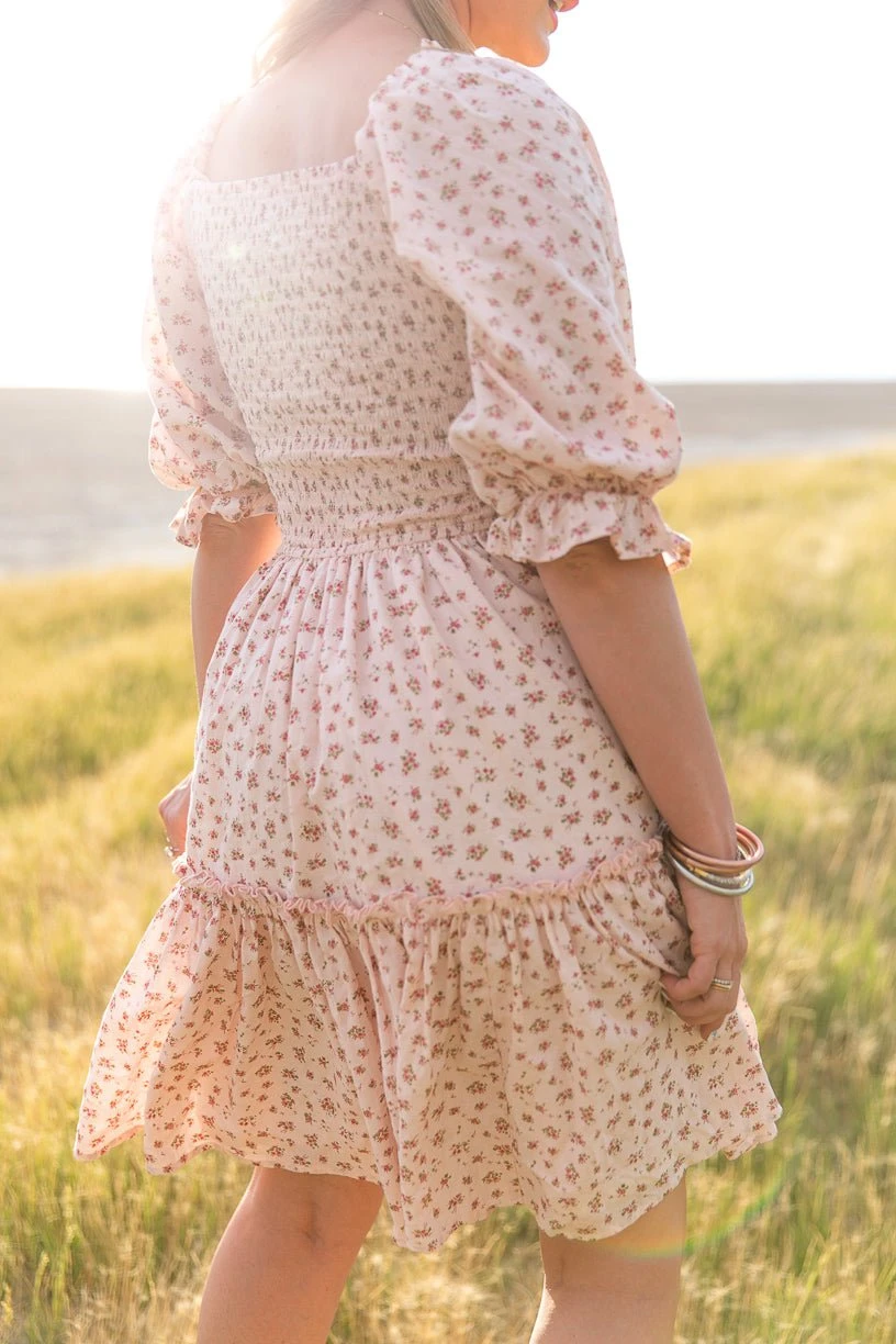 Short Madeline Dress In Pink - FINAL SALE 8 Short Madeline Dress In Pink - FINAL SALE - Image 8