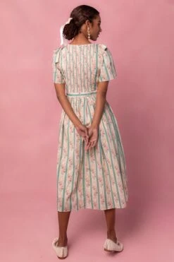 Sonnet Midi Dress In Vintage Rose -Fashion Clothing Store sonnet 06 461595