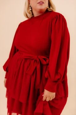 Short Cosette Dress In Red - FINAL SALE -Fashion Clothing Store studio 024 382071