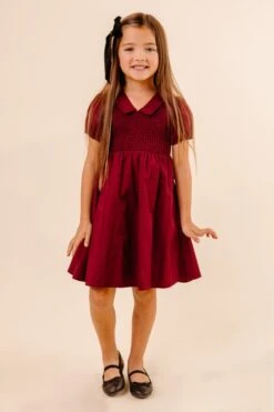 Mini Addie Dress In Wine - FINAL SALE -Fashion Clothing Store studio 073 575357