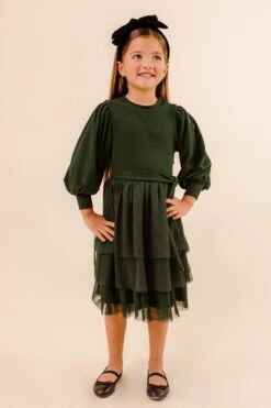 Mini Cosette Dress In Green - FINAL SALE -Fashion Clothing Store studio 089 244645