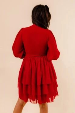 Short Cosette Dress In Red - FINAL SALE -Fashion Clothing Store studio 157 449757