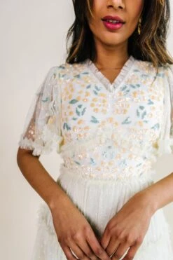 Annalise Dress In Light Yellow - FINAL SALE -Fashion Clothing Store studio easter 123