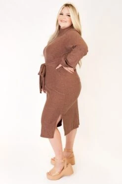 Jensen Dress In Mocha - FINAL SALE -Fashion Clothing Store studio f23 48 951203