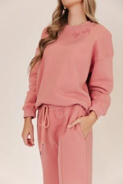 Ivy City Sweatshirt In Pink -Fashion Clothing Store sweats 39 253350