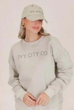 Ivy City Sweatshirt In Sage -Fashion Clothing Store sweats 50 748028