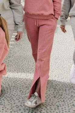 Ivy City Flare Sweatpants In Pink