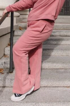 Ivy City Flare Sweatpants In Pink -Fashion Clothing Store sweats 56 684005
