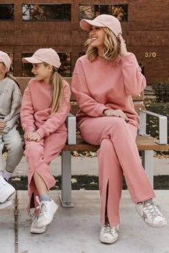 Ivy City Flare Sweatpants In Pink -Fashion Clothing Store sweats 58 209124