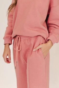 Ivy City Flare Sweatpants In Pink -Fashion Clothing Store sweats 59 374381
