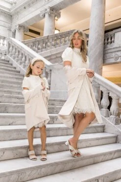 Mini Tabitha Coat In Cream Suede - FINAL SALE -Fashion Clothing Store tabitha cream mini 1 696389