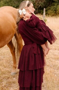 Cosette Midi Dress In Wine - FINAL SALE -Fashion Clothing Store web cosettewine 6 244430