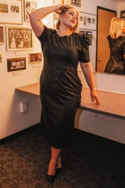Starling Dress In Black Sequin -Fashion Clothing Store web holiday2final starling 11 646695