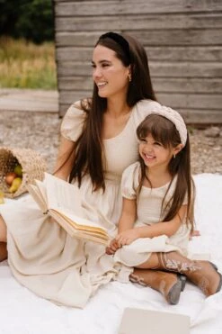 Mini Sienna Dress In Cream - FINAL SALE -Fashion Clothing Store web siennaandgracie 1