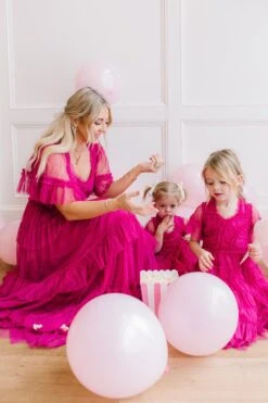 Whimsical Dress With Sweetheart-Neck In Fuchsia - FINAL SALE 25 Whimsical Dress With Sweetheart-Neck In Fuchsia - FINAL SALE -Fashion Clothing Store whimsical 07 154185