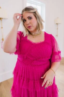 Whimsical Dress With Sweetheart-Neck In Fuchsia - FINAL SALE 23 Whimsical Dress With Sweetheart-Neck In Fuchsia - FINAL SALE -Fashion Clothing Store whimsical 42 938067